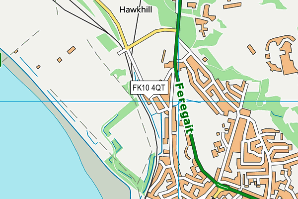 FK10 4QT map - OS VectorMap District (Ordnance Survey)