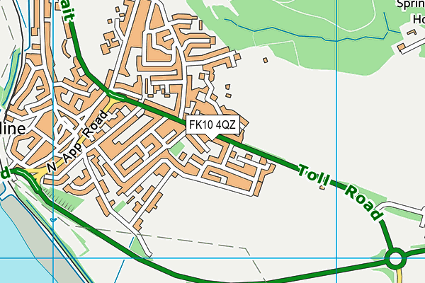 FK10 4QZ map - OS VectorMap District (Ordnance Survey)