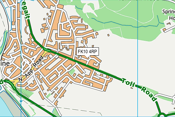 FK10 4RP map - OS VectorMap District (Ordnance Survey)
