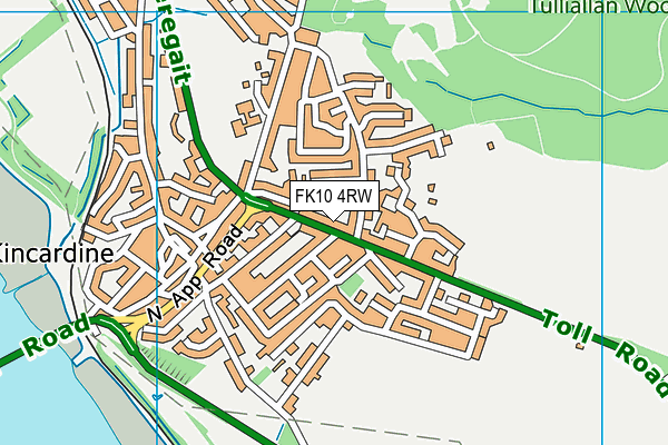 FK10 4RW map - OS VectorMap District (Ordnance Survey)