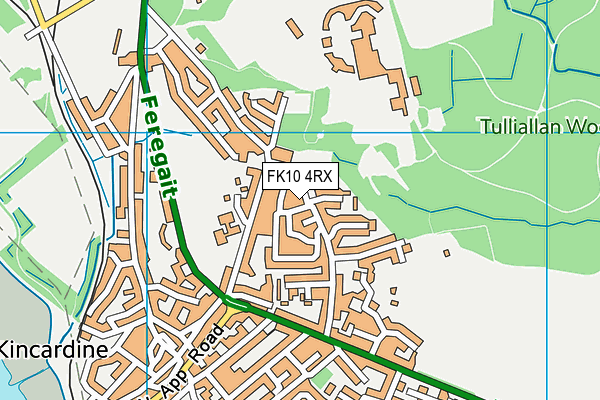 FK10 4RX map - OS VectorMap District (Ordnance Survey)