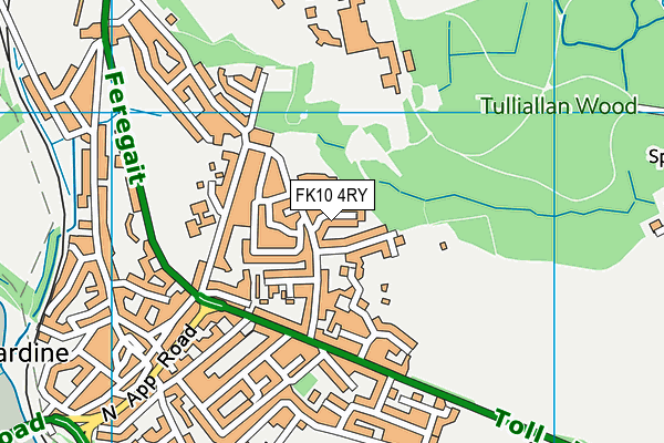 FK10 4RY map - OS VectorMap District (Ordnance Survey)