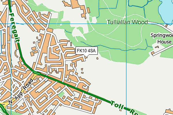 FK10 4SA map - OS VectorMap District (Ordnance Survey)