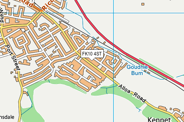 FK10 4ST map - OS VectorMap District (Ordnance Survey)