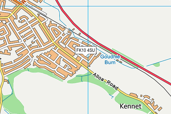 FK10 4SU map - OS VectorMap District (Ordnance Survey)
