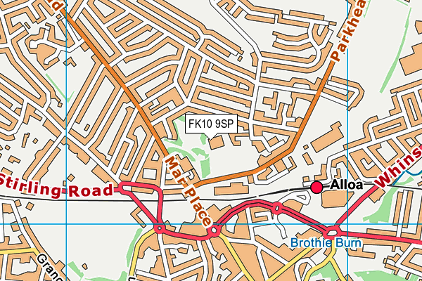 FK10 9SP map - OS VectorMap District (Ordnance Survey)