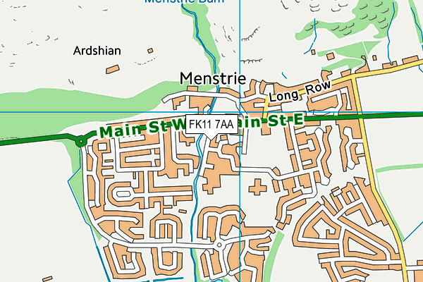 FK11 7AA map - OS VectorMap District (Ordnance Survey)