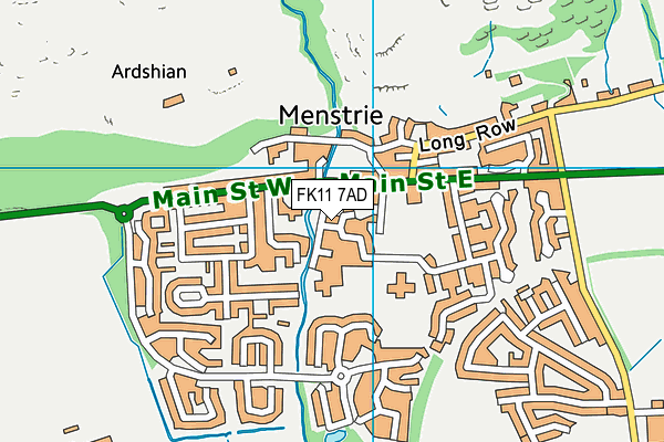 FK11 7AD map - OS VectorMap District (Ordnance Survey)