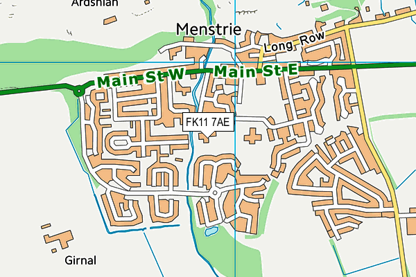 FK11 7AE map - OS VectorMap District (Ordnance Survey)