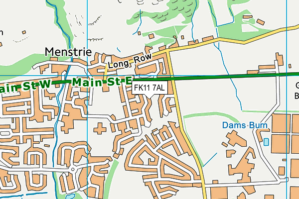 FK11 7AL map - OS VectorMap District (Ordnance Survey)