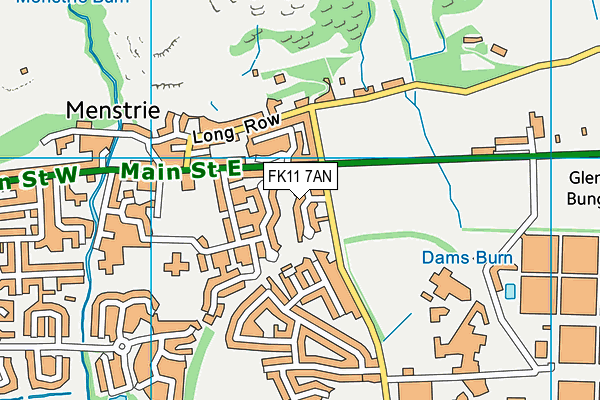 FK11 7AN map - OS VectorMap District (Ordnance Survey)
