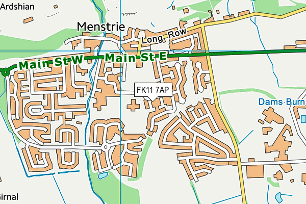 FK11 7AP map - OS VectorMap District (Ordnance Survey)