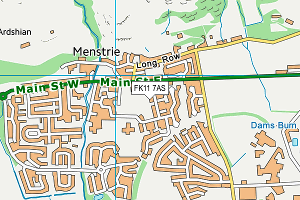 FK11 7AS map - OS VectorMap District (Ordnance Survey)