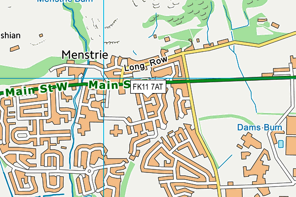 FK11 7AT map - OS VectorMap District (Ordnance Survey)