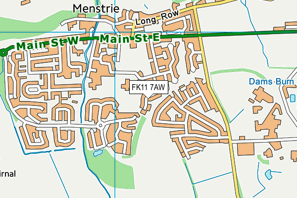 FK11 7AW map - OS VectorMap District (Ordnance Survey)