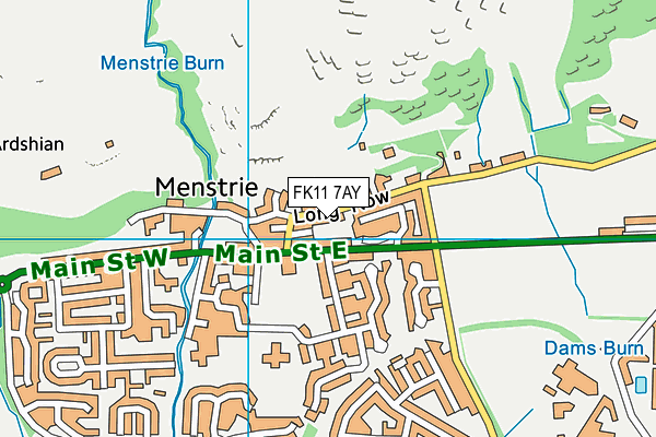 FK11 7AY map - OS VectorMap District (Ordnance Survey)