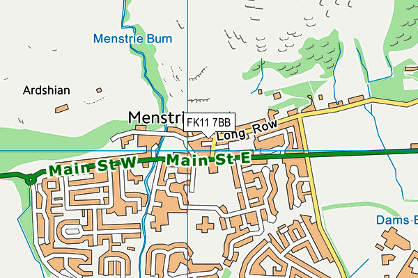 FK11 7BB map - OS VectorMap District (Ordnance Survey)