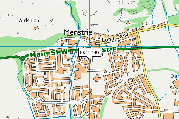 FK11 7BG map - OS VectorMap District (Ordnance Survey)
