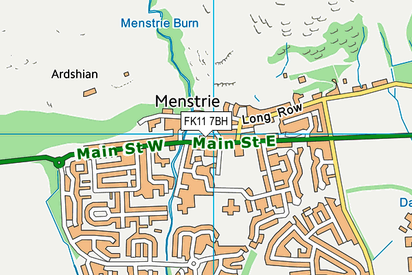 FK11 7BH map - OS VectorMap District (Ordnance Survey)