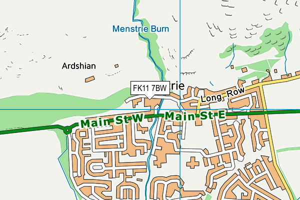 FK11 7BW map - OS VectorMap District (Ordnance Survey)