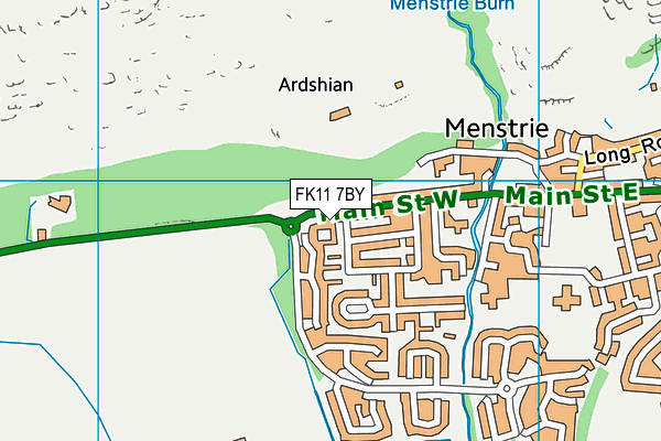 FK11 7BY map - OS VectorMap District (Ordnance Survey)