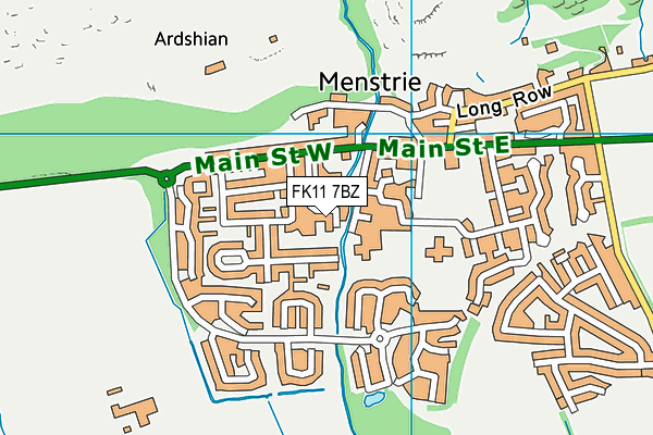 FK11 7BZ map - OS VectorMap District (Ordnance Survey)