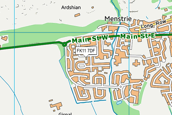 FK11 7DF map - OS VectorMap District (Ordnance Survey)