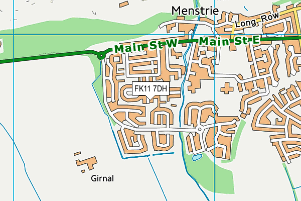 FK11 7DH map - OS VectorMap District (Ordnance Survey)