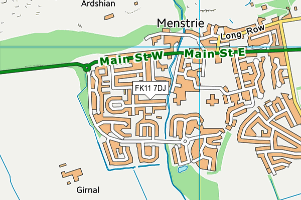 FK11 7DJ map - OS VectorMap District (Ordnance Survey)