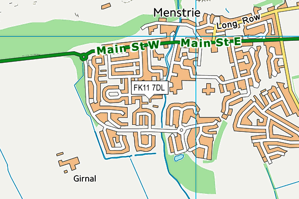 FK11 7DL map - OS VectorMap District (Ordnance Survey)