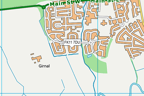 FK11 7DU map - OS VectorMap District (Ordnance Survey)