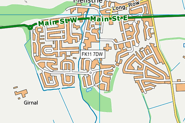 FK11 7DW map - OS VectorMap District (Ordnance Survey)