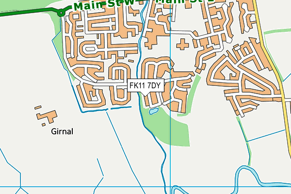 FK11 7DY map - OS VectorMap District (Ordnance Survey)