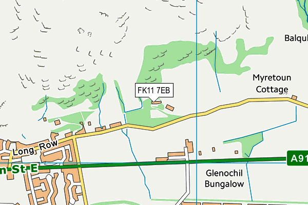 FK11 7EB map - OS VectorMap District (Ordnance Survey)