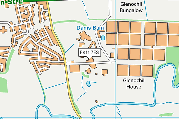 FK11 7ES map - OS VectorMap District (Ordnance Survey)