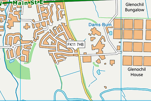 FK11 7HB map - OS VectorMap District (Ordnance Survey)