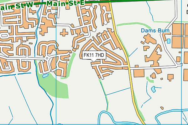 FK11 7HD map - OS VectorMap District (Ordnance Survey)