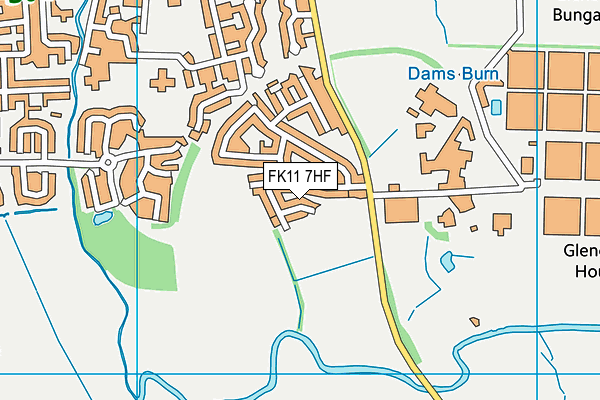 FK11 7HF map - OS VectorMap District (Ordnance Survey)