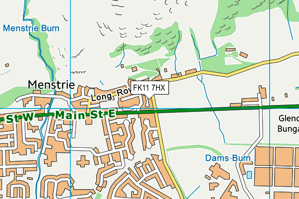 FK11 7HX map - OS VectorMap District (Ordnance Survey)