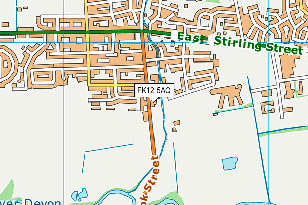 FK12 5AQ map - OS VectorMap District (Ordnance Survey)