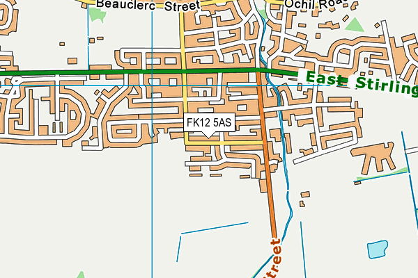 FK12 5AS map - OS VectorMap District (Ordnance Survey)