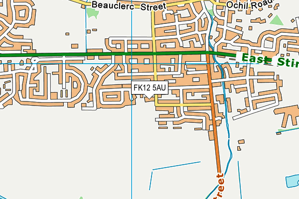 FK12 5AU map - OS VectorMap District (Ordnance Survey)