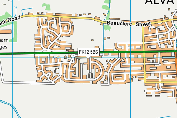 FK12 5BS map - OS VectorMap District (Ordnance Survey)