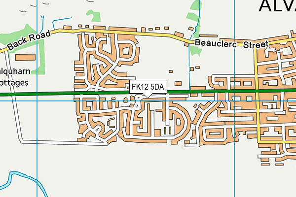 FK12 5DA map - OS VectorMap District (Ordnance Survey)