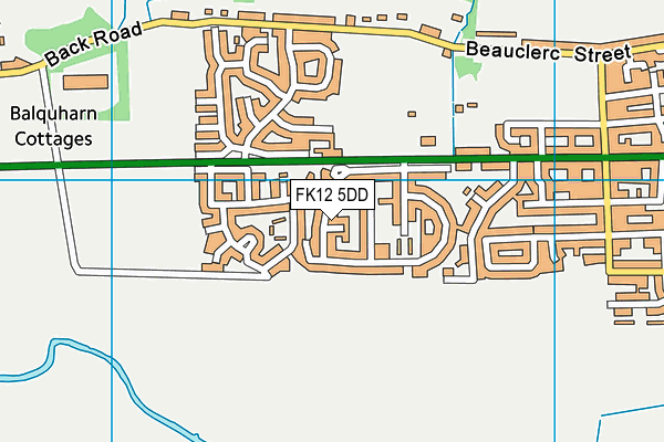 FK12 5DD map - OS VectorMap District (Ordnance Survey)