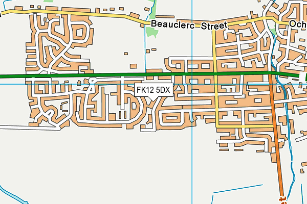 FK12 5DX map - OS VectorMap District (Ordnance Survey)