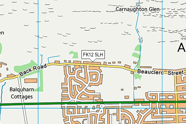 FK12 5LH map - OS VectorMap District (Ordnance Survey)