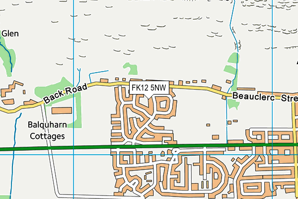 FK12 5NW map - OS VectorMap District (Ordnance Survey)