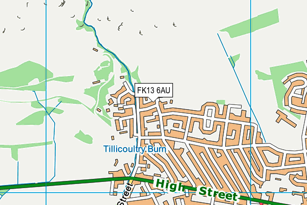 FK13 6AU map - OS VectorMap District (Ordnance Survey)