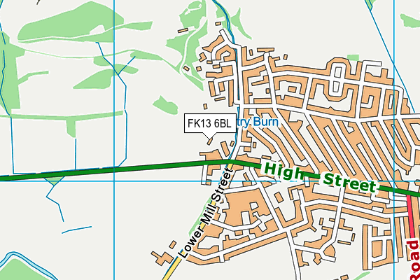 FK13 6BL map - OS VectorMap District (Ordnance Survey)